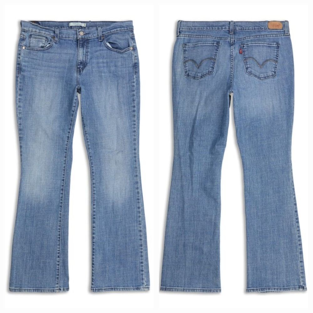 💛Levi's 515 Blue Denim Bootcut Jeans Size 10/30